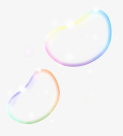 #rainbow #jellybean #bubble #bubbles #lighting #colorful - Heart, HD Png Download, Transparent PNG