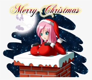 Fluttershy Christmas Human Anime, HD Png Download, Transparent PNG
