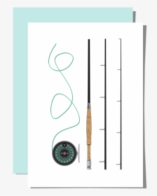 Fly Rod Greeting Cards, HD Png Download, Transparent PNG