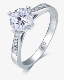 Diamond Square Solitaire Rings For Women, HD Png Download, Transparent PNG