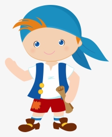 Cute Boy Pirate Head Clipart, HD Png Download, Transparent PNG