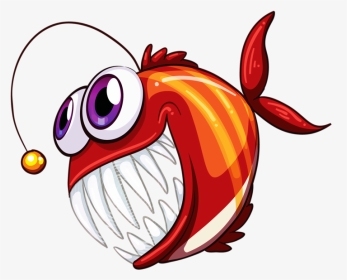 Angry Fish Clipart Picture Transparent Download Фото, - Angler Fish Graphics, HD Png Download, Transparent PNG