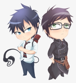 Graphic Transparent Library Ao No Rin X - Blue Exorcist Yukio And Rin Png, Png Download, Transparent PNG