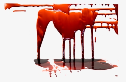 Bottom Refelected Flowing Blood Free Png Download - Photoshop Puddle Of Blood, Transparent Png, Transparent PNG