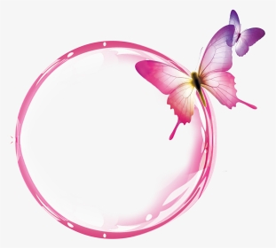 Transparent Background Pink Butterfly Clipart, HD Png Download, Transparent PNG