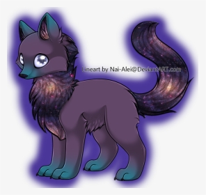 Wolf Gift By Adopts - Galaxy Fox Drawing Cute, HD Png Download, Transparent PNG