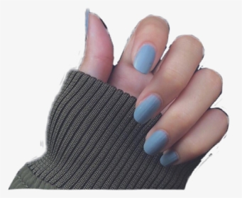 #aesthetic #nails #blue - Mail, HD Png Download, Transparent PNG