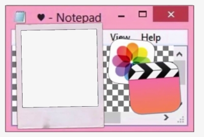 #pink #pinktheme #pinkaesthetic #aesthetic #internet - Notepad Overlay Png, Transparent Png, Transparent PNG