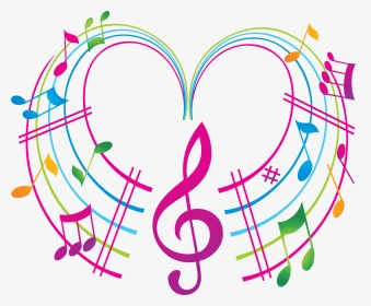 Colored Music Notes Clipart, HD Png Download, Transparent PNG