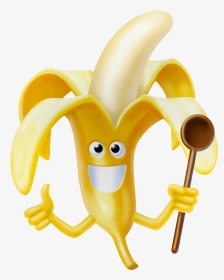Groente En Fruit Fun - Dessin De Banane Rigolote, HD Png Download, Transparent PNG