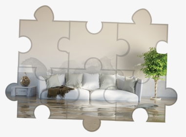 Flooded Living Room - Water Damage House, HD Png Download, Transparent PNG