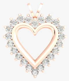 14k Gold Diamond Heart Pendant, HD Png Download, Transparent PNG