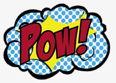 #pow #exclamation #yell #hit #explosion #cartoon #gamer - Superhero Logo Pow Bam Boom, HD Png Download, Transparent PNG