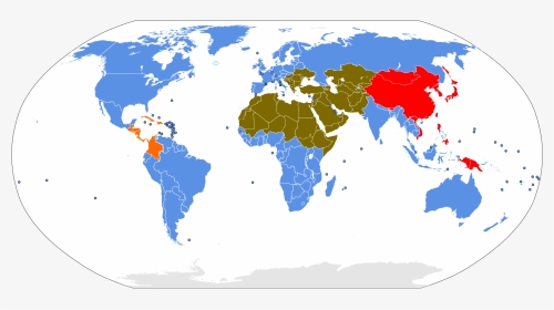 Map Of The World Before T Of I - Web Browser By Country, HD Png Download, Transparent PNG