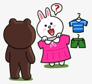 Line Friends Cony Shopping, HD Png Download, Transparent PNG