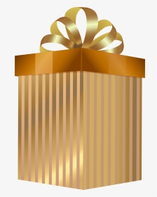 Present Clipart Gold - Gold Gift Clipart Png, Transparent Png, Transparent PNG