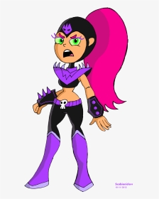 Star Fire Clipart Clip Art Black And White Library - Teen Titans Go Starfire Villain, HD Png Download, Transparent PNG