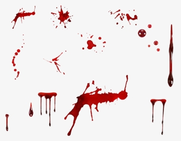 Blood Transparent - Blood Stain Drawing, HD Png Download, Transparent PNG