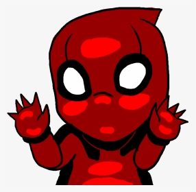 Spider-man Red Fictional Character Nose Cartoon Clip - Transparent Deadpool Animated Gif, HD Png Download, Transparent PNG