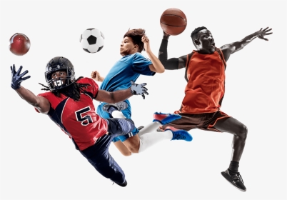Football Player Catching Football Soccer Player Chest - Slam Dunk, HD Png Download, Transparent PNG