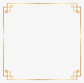 金色新年边框图片 - Gold Simple Frame Png, Transparent Png, Transparent PNG