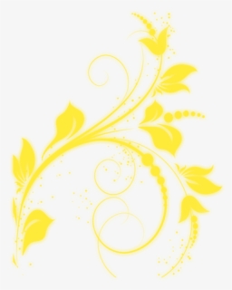 #bloom #wacy #wave #yellow #pattern #frame #flower - Illustration, HD Png Download, Transparent PNG