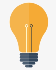 Flat Bulb Icon - Incandescent Light Bulb, HD Png Download, Transparent PNG