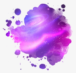 #galaxy #galaxia #galaxi #universo #universe #planetas - Watercolor Autumn Leaves Background, HD Png Download, Transparent PNG