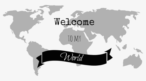 World-map - Black And White World Map Background, HD Png Download, Transparent PNG
