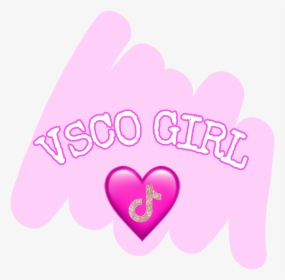 #tiktok #vsco #girl #heart #herz #pink #pastell #rosa - Rose Gold Vsco Girl, HD Png Download, Transparent PNG