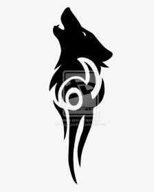 Wolf Tribal By Sugarpoultry - Wolf Tribal Tattoo Design, HD Png Download, Transparent PNG