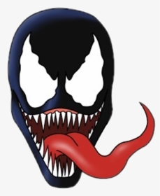 #venom #superheroes #marvel - Easy Cartoon Venom Drawing, HD Png Download, Transparent PNG