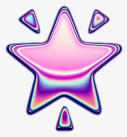 #holo #holographic #stars #star #emoji #iridescent, HD Png Download, Transparent PNG