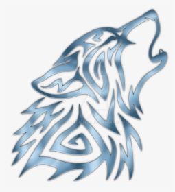 Howling Wolf Tribal Tattoo, HD Png Download, Transparent PNG