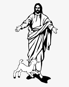 Jesus Clipart For Kids Black And White - Clipart Jesus, HD Png Download, Transparent PNG