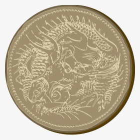 Coin,gold,currency - Chinese Dragon Circle Png Free, Transparent Png, Transparent PNG