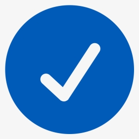 Icon Of Circle With Check Mark - Check Mark Icon Png Blue, Transparent Png, Transparent PNG