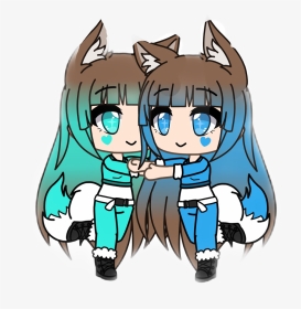 #twins #oc #cute #gachalife #gacha #milly #lilly #millyandlilly - Cartoon, HD Png Download, Transparent PNG