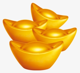 Chinese Gold Ingot Coin New Year Transprent - Gold Coin Chinese New Year, HD Png Download, Transparent PNG