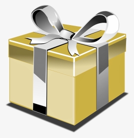 Gold Gift Box Clipart - Silver And Gold Gift Boxes, HD Png Download, Transparent PNG
