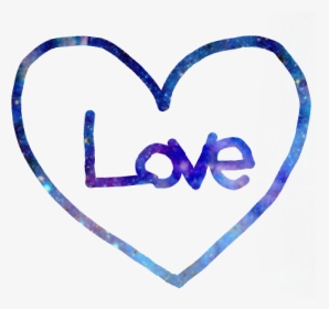 #sticker #love #heart #galaxy #trend #tumblr #fandom - Heart, HD Png Download, Transparent PNG