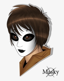 Headshots Masky Tim By - Creepypasta Masky Masky, HD Png Download, Transparent PNG