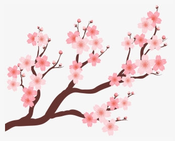 Collection Of Free Vector Trees Plum Blossom Download - Cherry Blossom Branch Png, Transparent Png, Transparent PNG