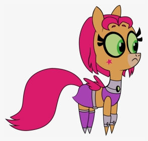 Starfire Pony By Credechica4 On Deviantart - Teen Titans Go Starfire Pony, HD Png Download, Transparent PNG