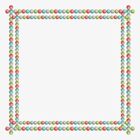 Frame Colored Balls Square Free Photo - Cute Border Designs, HD Png Download, Transparent PNG