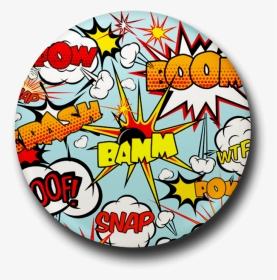 Comic Bubble Button Badge - Speech Balloon, HD Png Download, Transparent PNG