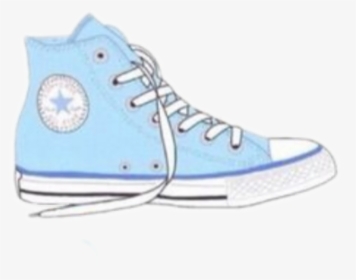 #converse #shoes #aesthetic #blue - Figure Skate, HD Png Download, Transparent PNG
