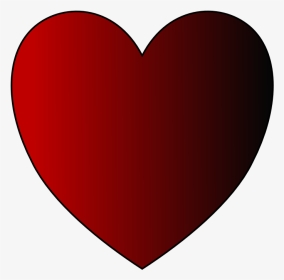 Red Heart Clipart - Deep Red Heart Emoji, HD Png Download, Transparent PNG
