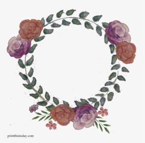Transparent Flower Wreath Png - Garden Roses, Png Download, Transparent PNG