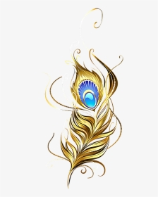 #feather #goldfeather #gold #peacock #peacockfeather - Pluma De Pavo Real En Png, Transparent Png, Transparent PNG
